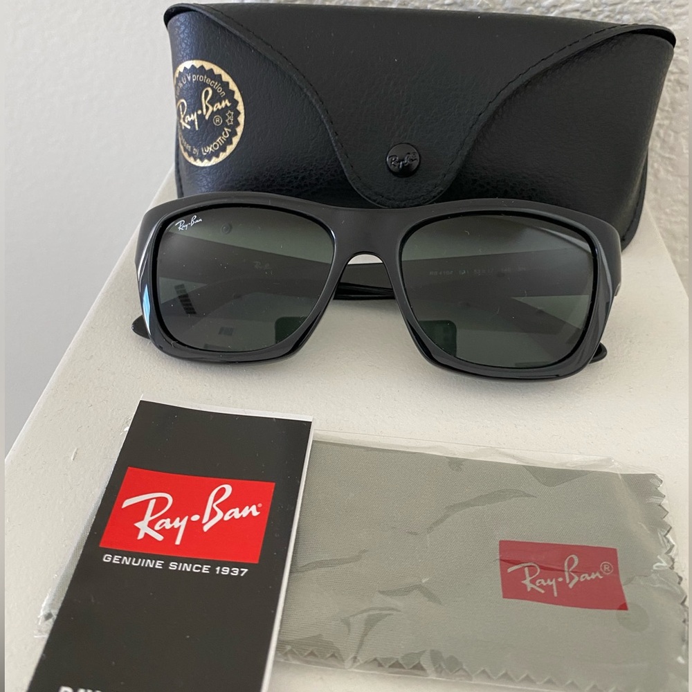 NWT Ray-ban sunglasses unisex New Ray-Ban Sunglasses + Case | Authentic Designer - Picture 5 of 12